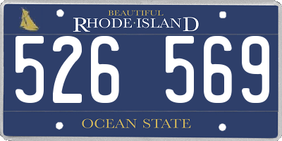 RI license plate 526569