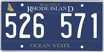 RI license plate 526571