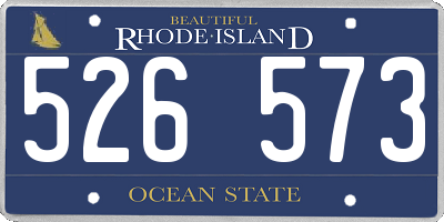 RI license plate 526573