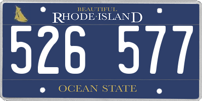 RI license plate 526577