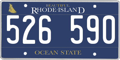RI license plate 526590