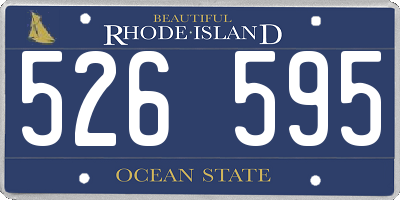 RI license plate 526595
