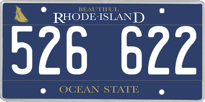 RI license plate 526622