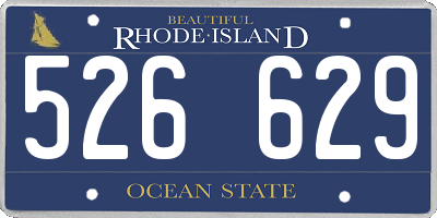 RI license plate 526629