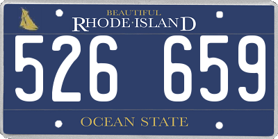 RI license plate 526659