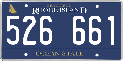 RI license plate 526661