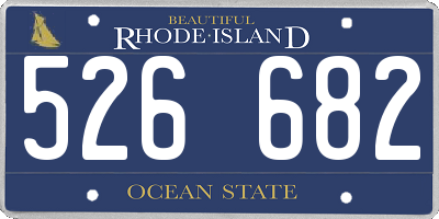 RI license plate 526682