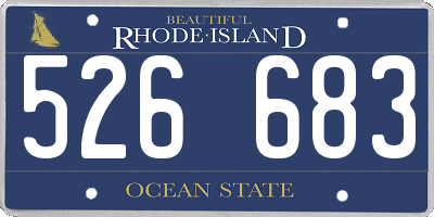 RI license plate 526683