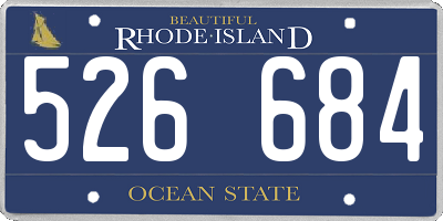 RI license plate 526684