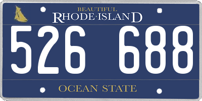 RI license plate 526688