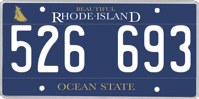 RI license plate 526693