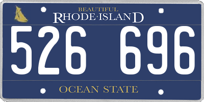 RI license plate 526696