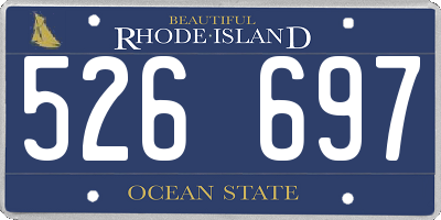 RI license plate 526697