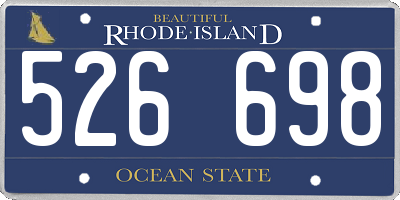 RI license plate 526698