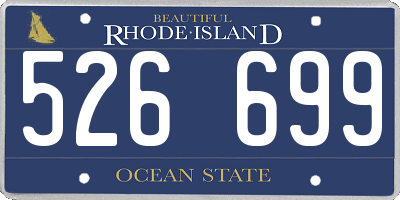 RI license plate 526699