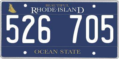 RI license plate 526705