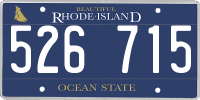 RI license plate 526715