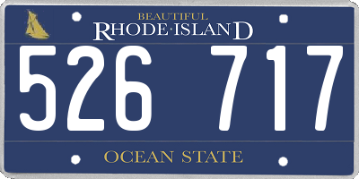 RI license plate 526717