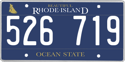 RI license plate 526719