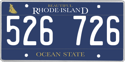 RI license plate 526726