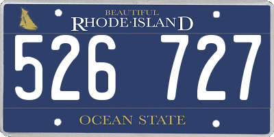 RI license plate 526727
