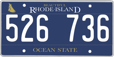 RI license plate 526736
