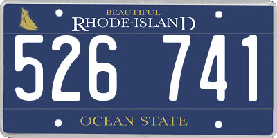 RI license plate 526741