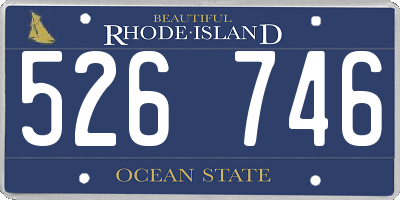 RI license plate 526746