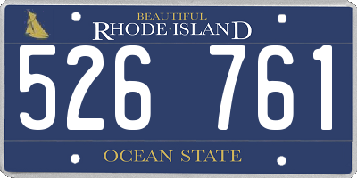 RI license plate 526761