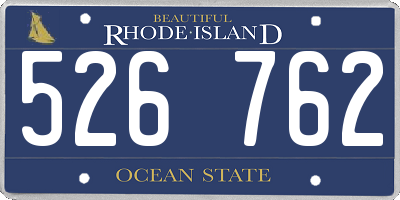 RI license plate 526762
