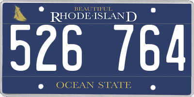 RI license plate 526764