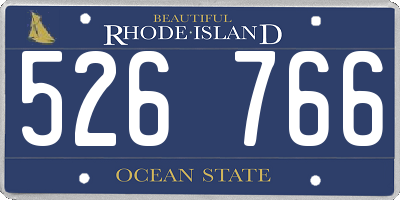 RI license plate 526766