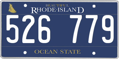 RI license plate 526779