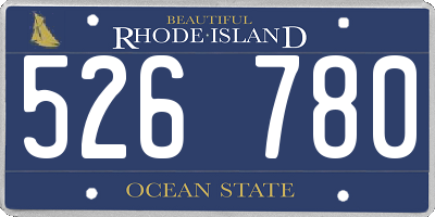 RI license plate 526780
