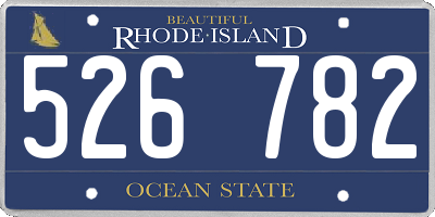 RI license plate 526782