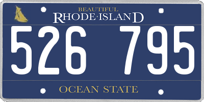 RI license plate 526795