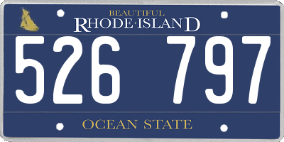 RI license plate 526797