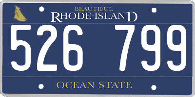 RI license plate 526799