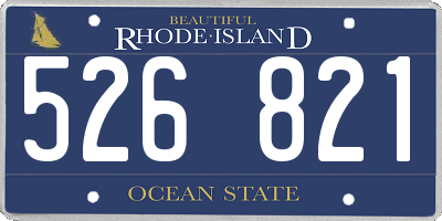 RI license plate 526821
