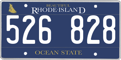RI license plate 526828