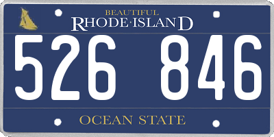 RI license plate 526846