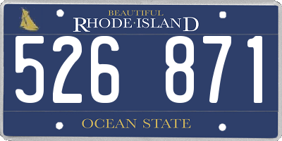RI license plate 526871