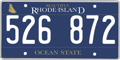 RI license plate 526872