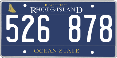 RI license plate 526878