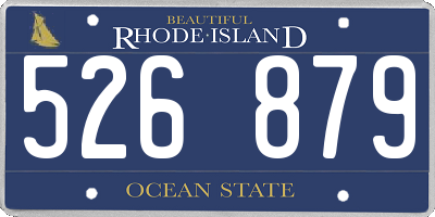 RI license plate 526879