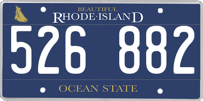 RI license plate 526882