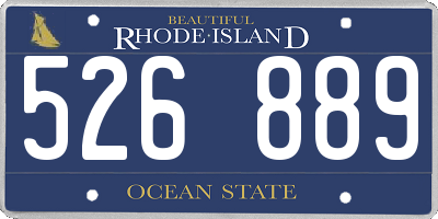 RI license plate 526889