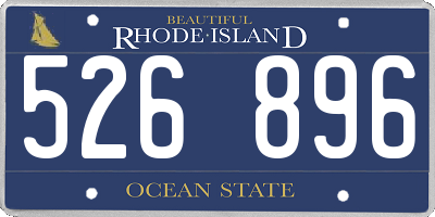 RI license plate 526896