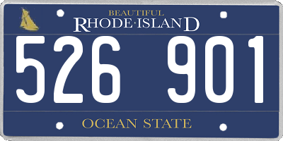 RI license plate 526901