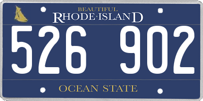 RI license plate 526902